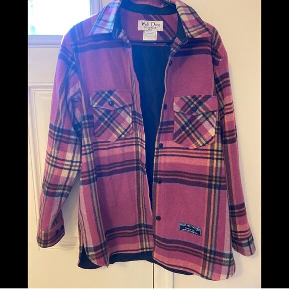 We11done Pink Wool English Check Shirt Jacket - Picture 7 of 10